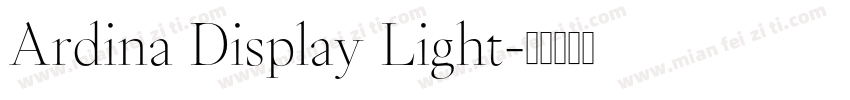 Ardina Display Light字体转换